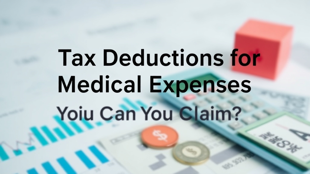 Tax Deductions for Medical Expenses: What Can You Claim?